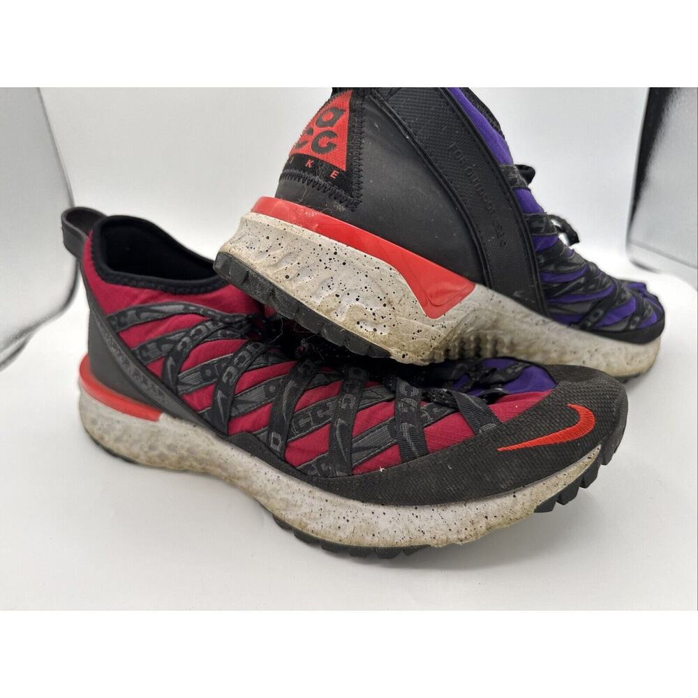 Nike React Terra Gobe ACG Bright Crimson Varsity Purple 2019 10.5 All Condition